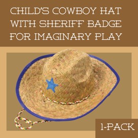 S&S Worldwide Children's Sheriff's Hat (1 ct) (1 per package),Red or Blue