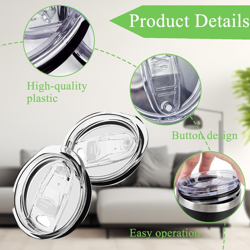 2 Pcs 20 Oz Replace Lids, Tumbler Replacement Replace Lids,