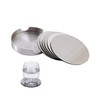 SAKIRABITO Stainless Steel Coasters Set of 6 Round Round Heat