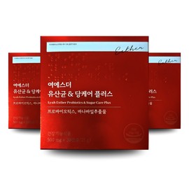 Yeo Esther Lactobacillus Sugar Care Plus 500mg / 여에스더 유산균 당케어 플러스 500mg x 30캡슐 x 3개 (3개월분) 식후 혈당 바나바잎 코로솔산