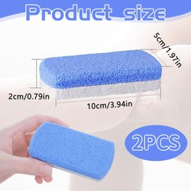 Glass Pumice Stone for Feet – Callus Remover & Foot Scrubber for Cracked Heels & Dead Skin, Reusable Exfoliating Tool for Smooth Feet, Shower Safe Foot File for Home Pedicure & Spa Use