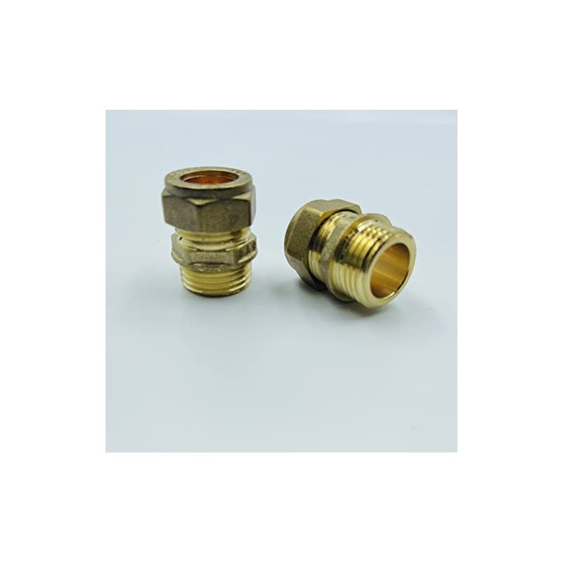 UKDD® 28mm Compression by 1" BSP Brass Male Iron Coupler