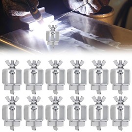 HOMURY Pack of 12 Welding Clips Butt Welding Clamps: Sheet Metal Butt Welding Clamps for Reusable, Welding Accessories for Household, Industrial, Car Door Welding Clamp