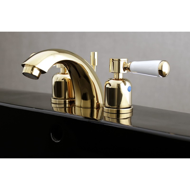 Kingston Brass KB8951DPL Paris Mini-Widespread Bathroom Faucet, Polished Chrome