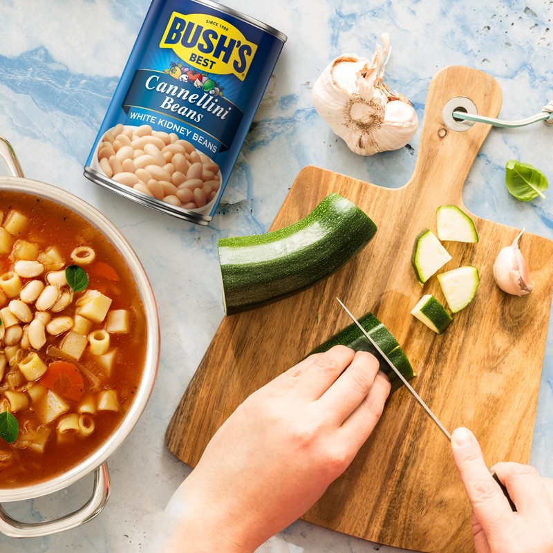 BUSH'S BEST 15.5 oz Canned Cannellini Beans, Source of Plant
