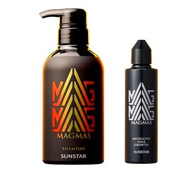 Sunstar MAGMAS Hair Growth Aging Zinc-Introduced Shampoo, Volume Up, Scalp, Scalp Care, Aging, Men's