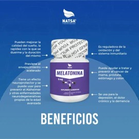 Melatonina 5 Mg, 100 Tabletas, 1 tableta antes de dormir, Duerme mejor, Calidad Premium
