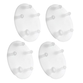 PETCHOR 4Pcs Transparent Toilet Tank Flapper Seal, Silicone Toilet Tank Flapper Seal Gasket, American Standard 7381424-100.0070A Compatible with VorMax Toilet