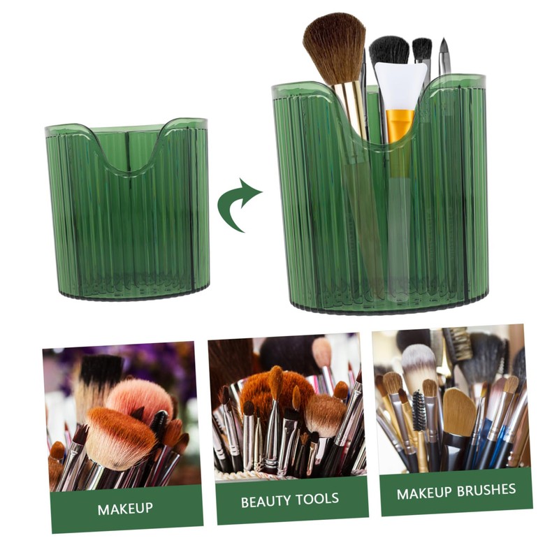 BIUDECO Makeup Brush Holder Makeup Organizer for Vanity Desk Compact