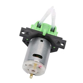 DC 12V/24V Dosing Peristaltic Pump, Green/Blue/White/Black Head 24 Value DIY Peristaltic Tube Head Dosing Pump for Aquarium Lab Chemical Analysis(Green 12v 2 * 4)