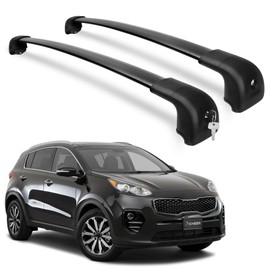 Richeer Roof Rack 220LBS Cross Bars for 2016-2022 Sportage with Side Rails, Heavy Duty Aluminum Cross Bar with Anti-Theft Locks for Cargo Racks Rooftop Luggage Canoe Kayak Bicycle roof Bag