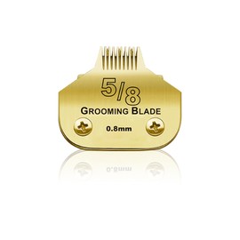 BESTBOMG 5/8 Ersatzklinge für Hundepflege, kompatibel mit Heiniger/Moser Max45/Andis/Oster A5 Haarschneidemaschine für Hunde, 1/32 Zoll (0,8 mm), Länge zuschneidbar