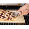 Rösle 12718 Stainless Steel Round-Handle Pizza Cutter Wheel with Thumb