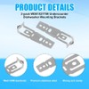 2Pcs Dishwasher Mounting Fastening Bracket, WD01X27759 Dishwasher Quartz Countertop Install