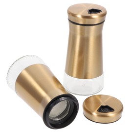 STOBAZA 2Pcs Seasoning Visible Bottles Kitchen Spice Jars Easy to Use Household Condiment Containers