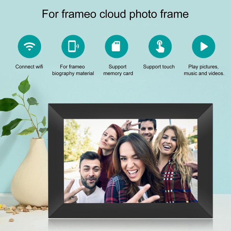 10 Inch WiFi Digital Picture Frame IPS Touch Screen Easy