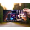 Twisted R Design Neon Semi Girl Trucker Front License Plate