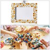 sourcing map Stained Glass Mosaic Tile 7.9 Inches x 5.9