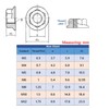 TAORAYO Hex Flange Nut Flange Lock Nut Hex Head Hex