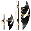 HCmotorku Motorcycle Floorboards Set Driver Passenger Footboards Front Rear Foot