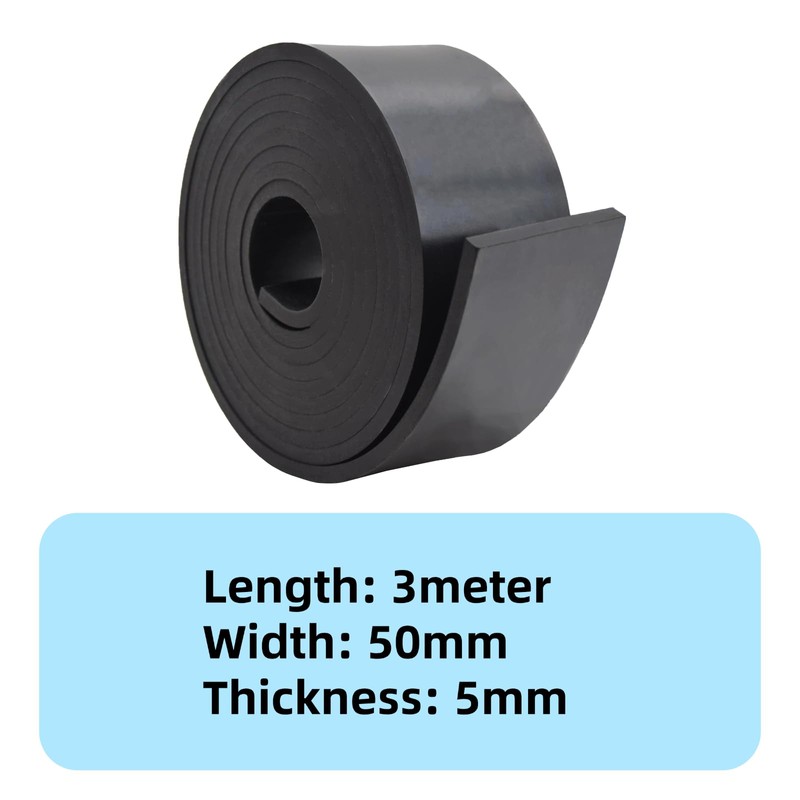 Rubber Strips, Neoprene Rubber Mat 50 mm x 5 mm