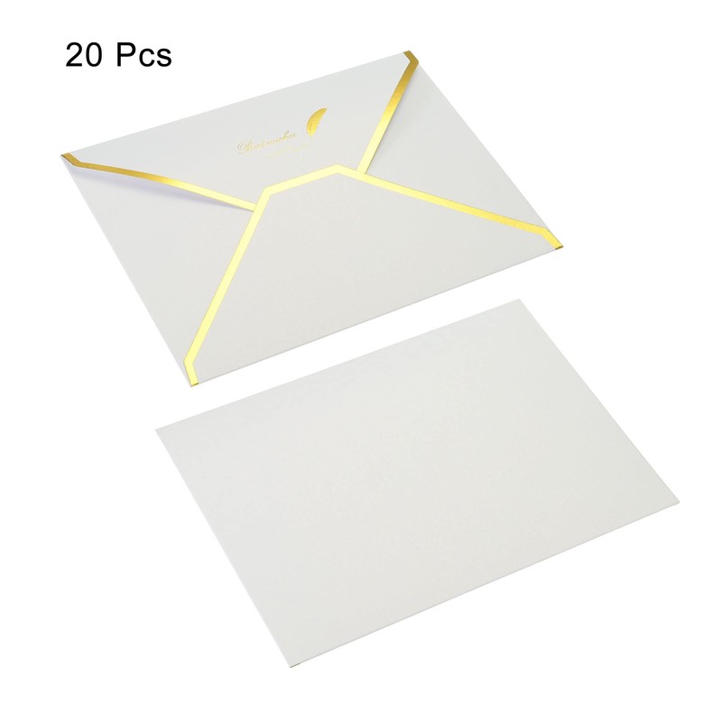 PATIKIL 20 Pcs B6 Envelopes v Flap Invitation Envelopes Business