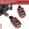 VPZMT Universal 10mm Highway Passenger Footpegs/Footrests Fit for Harley/Street Glide/Electra