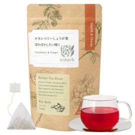 enherb Herbal Tea Bags "Cranberry Ginger When You Want to Sprinkle" x 30 Decaffeinated