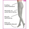 Hudson Women's Tights Winter Plait Warming, Silver 0502