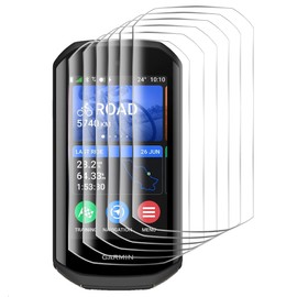GIOPUEY Screen Protector for Garmin Edge 1050, [6 Packs] Flexible TPU Screen Protective Film, [Anti-Bubble] [Wear-resistant] - Transparent