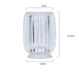 Alipher Makeup Brush Holder Glass Pen Holder Desk Makeup Brush Cup Office Pencil Organizer Unique Brush Storage Holder For Home Office (Green)