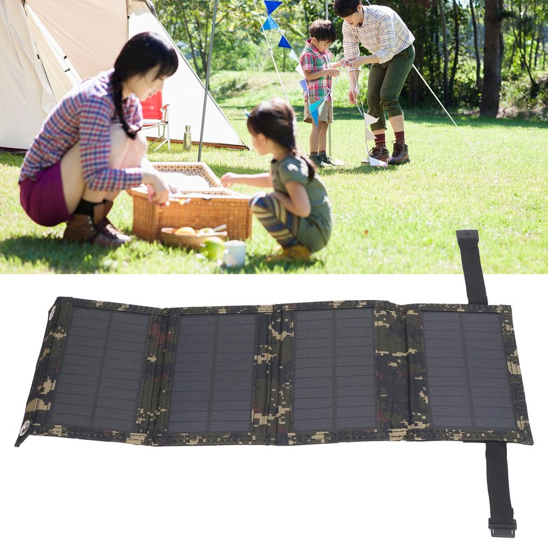 Solar Panel Professional 20W Efficient Waterproof 4 Folds Monocrystalline Silicon