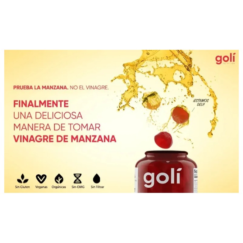 3pc Goli Vinagre De Manzana 60 Gomitas Vitamin B12