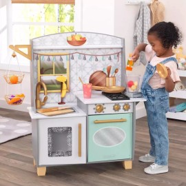 Kidkraft Smoothie Fun Wooden Play Set Kitchen Owith Plastic - 22 Accessories