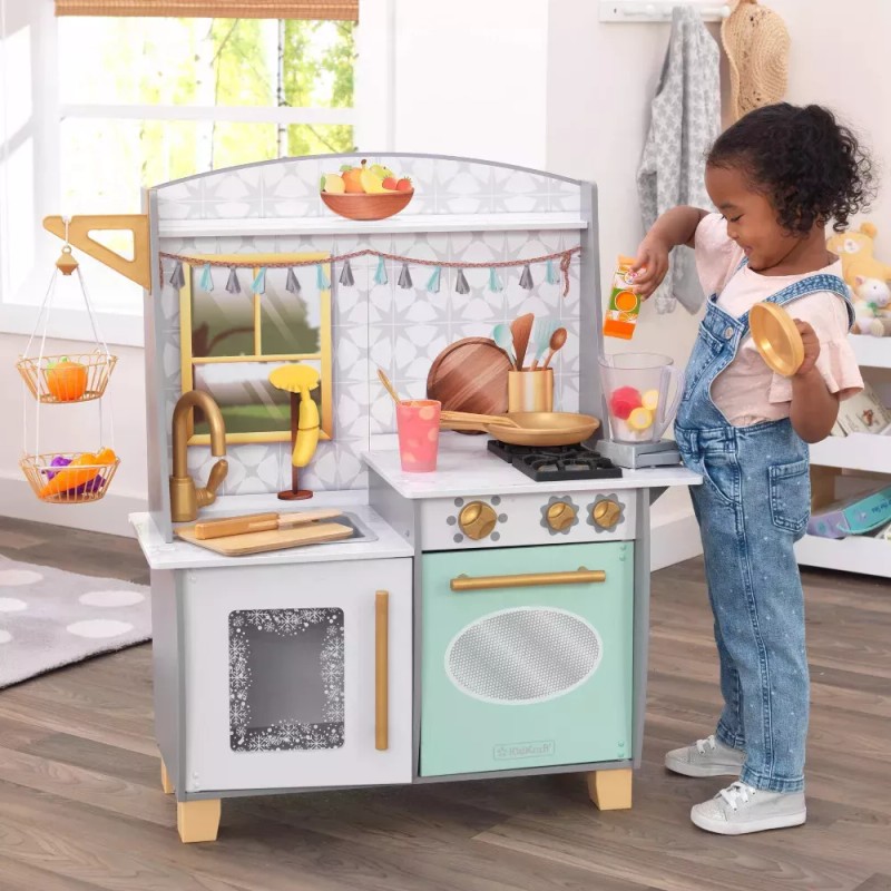 Kidkraft Smoothie Fun Wooden Play Set Kitchen Owith Plastic -