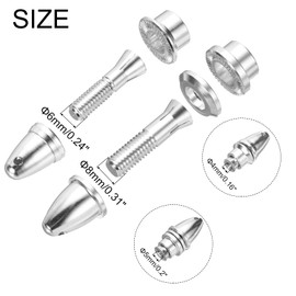 sourcing map Propeller Adapter RC Plane Airplane Spinners, 4/5mm Aperture and 6/8mm Output Axle Propeller Adapter Saver for Shaft Brushless Motor Speed Controllers, Pack of 6