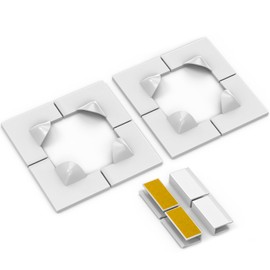 UtauHom DIY Magnetic Window Screen Accessories with 8pcs Window Screen Corners and 4pcs Window Clip Only Fit UtauHom's Magnetic Window Screen(White)