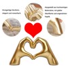 DYOUen Heart Shape Hand Gestures Statue Heart ShapeFinger Sculpture Heart