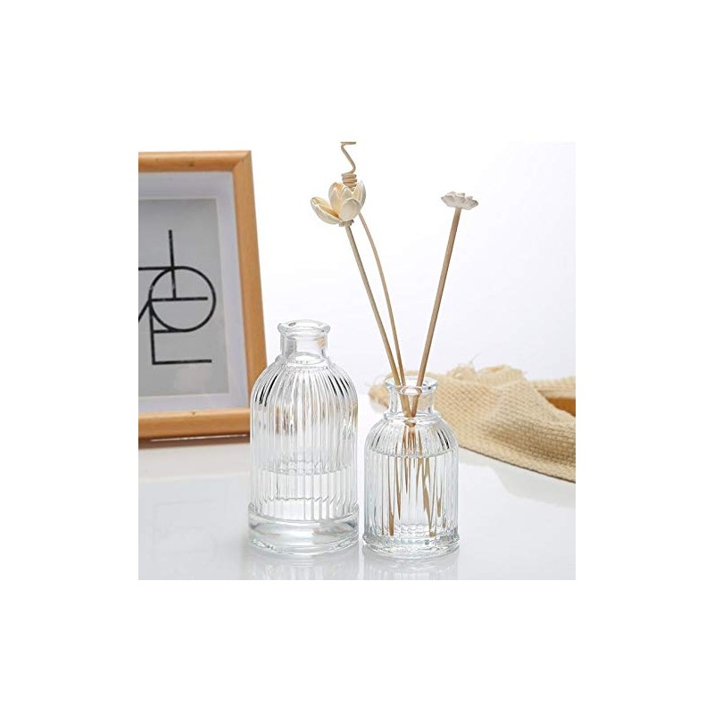 Glass Diffuser Bottles 2.9 High 40ml 1.35 Fl Oz Round