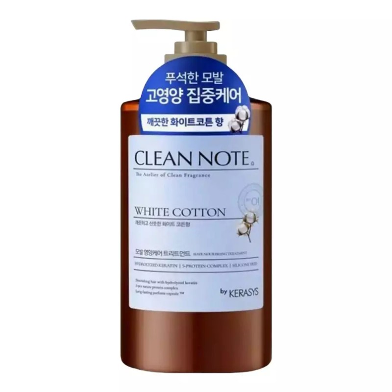 Kerassys 케라시스 클린노트 화이트코튼향 트리트먼트 800ml Kerasis Clean Note White