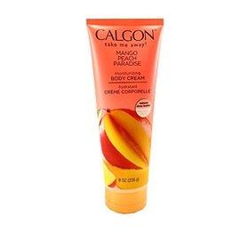 Parfums De Coeur Calgon Mango Peach Paradise Moisturizing Body Cream for Women, 8.0 Ounce