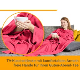 npluseins Coral Fleece Blanket - The Original with Sleeves & Kangaroo Pocket 1448.2043