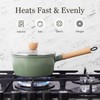 ROCKURWOK Ceramic Nonstick Sauce Pan with Lid, 1.5 Qt Small