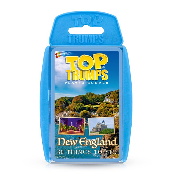 Top Trumps New England Card Game; Entertaining and Educational; Explore Connecticut, Maine, Massachusetts, Vermont, Rhode Island, and New Hampshire | Family Fun for Ages 6 & up