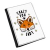 Gift Base Crazy Fox Women's Stars Passport Holder Cover, black