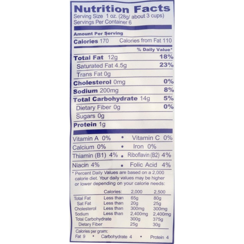 Golden Flake Puff Corn Butter, 6 oz Bags (Pack of