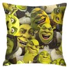 NNIATA Shrek Collage Throw Pillow Cover Cozy Square Pillow Case