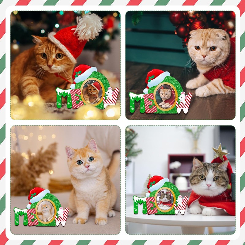 GROWTHMAGIC Cat Picture Frame 2024 - Cat Christmas Frame First