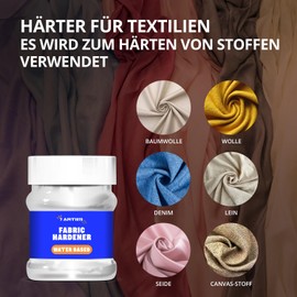 7 Artists Textile Reinforcer, Transparent Fabric Stiffener - Fabric Stiff Textile Hardener 230 ml - Fabric Stiffener for Cotton, Wool, Denim, Silk, Linen, Frost and Water Resistant
