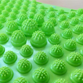Prefabricated foot block acupressure board health board foot acupressure prefabricated foot mat hands and feet effect red 2ea